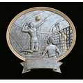 Volleyball, Female Oval Legend Plates - 8"